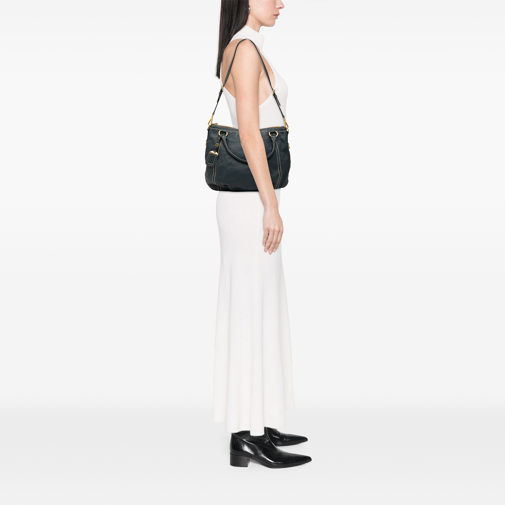 Pre-Loved Prada Vitello Daino Zip Top Satchel - Picture 8 of 8